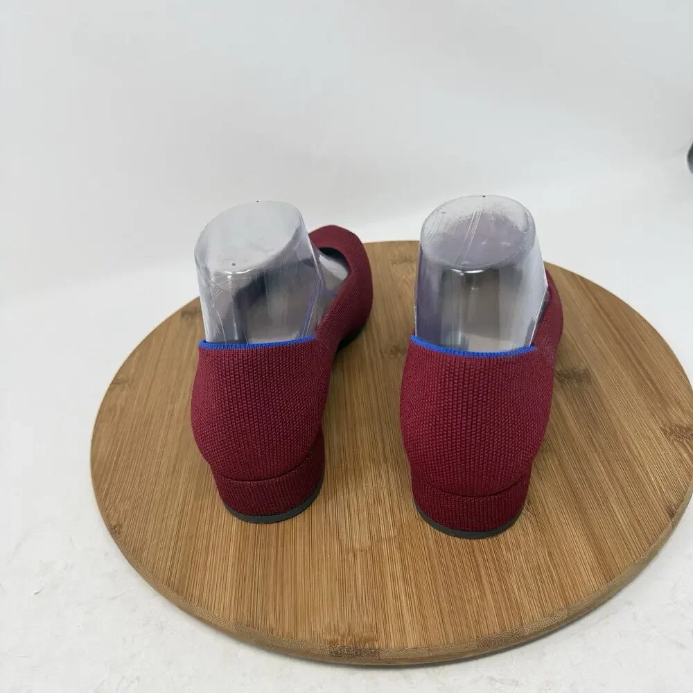 Rothys The High Point Pointed Toe Heels Autumn Red Career Office Womens 7.5 - Picture 3 of 9